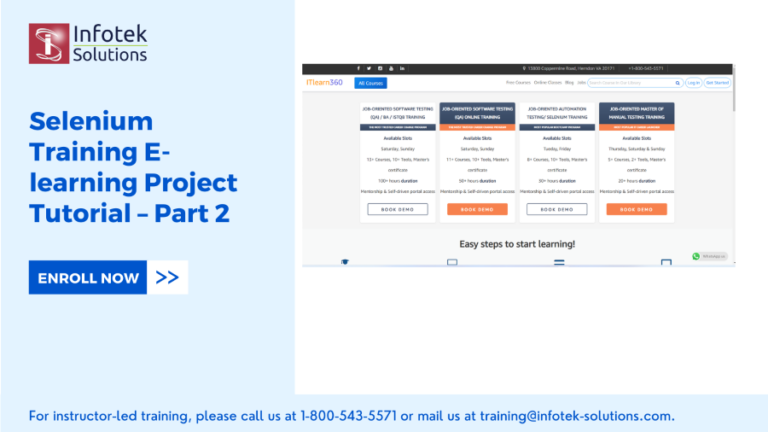 Selenium Training E-learning Project Tutorial – Part 2 - Learn QA ...