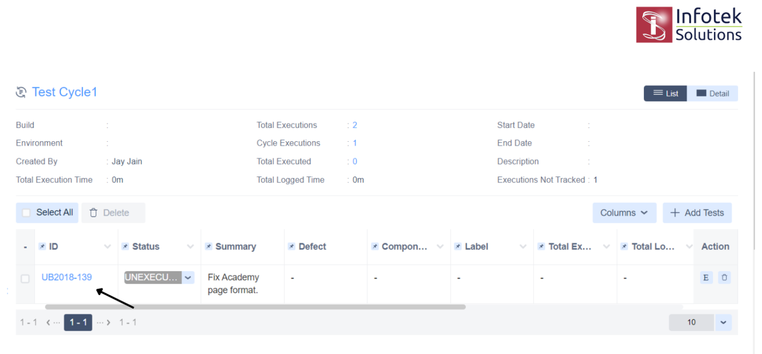How to create and execute test cases using Zephyr in JIRA?